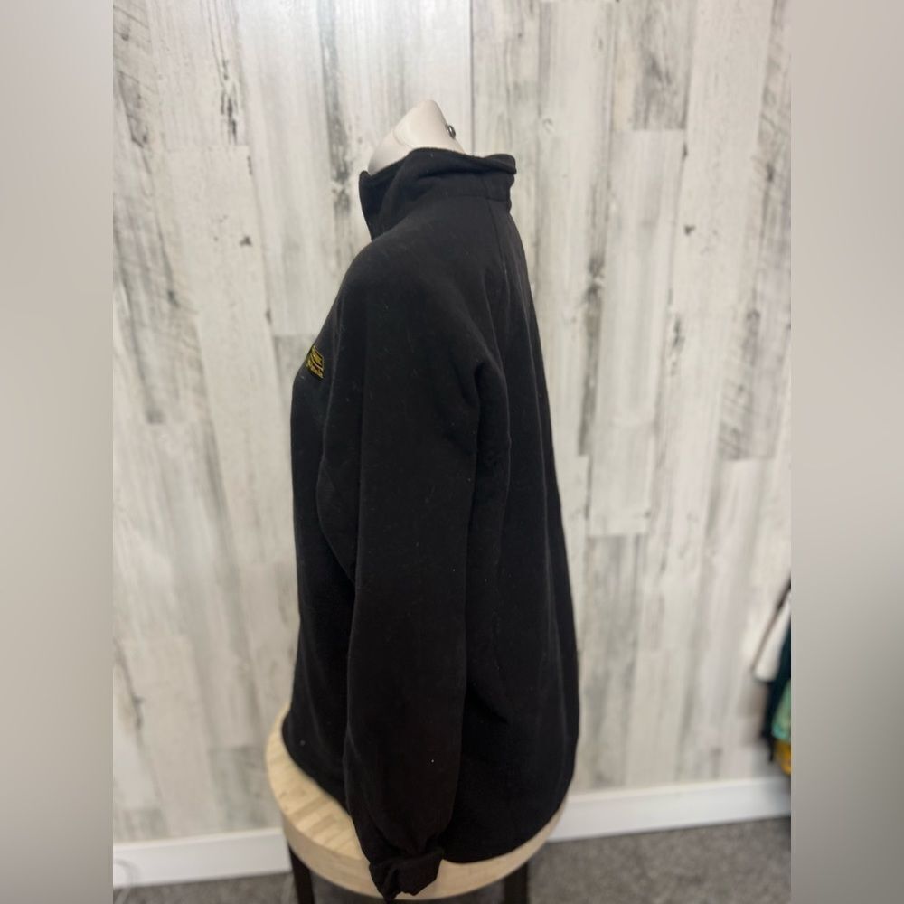 Lands’ End Outfitters Black Fleece Full Zip Jacket XL – Marquette Bank Logo - Picture 4 of 5
